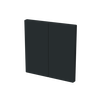 Wippe für Smart Switch 2-fach schwarz matt - Busch-art linear®   