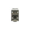 Modular-Jack-Einsatz Modular-Jack-Einsatz, Keystone Cat 6a RJ45 8(8)-Stecker