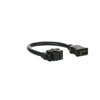 Kabelpeitsche HDMI-Keystone, Ausführung: gerade schwarz   