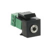Kupplung 3,5 mm Klinke Modular-Jack-Einsatz, Keystone Ausführung: gerade schwarz
