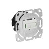 Glasfaser Anschlussdose TAE LC-Quad-Stecker Ausführung: gerade 4-fach silber   