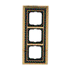 Abdeckrahmen 3-fach Messing poliert anthrazit - Busch-dynasty®   