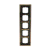 Abdeckrahmen 5-fach Messing poliert anthrazit - Busch-dynasty®   