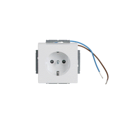 Busch-steplight® SCHUKO® Steckdosen-Einsatz Safety+ mit LED