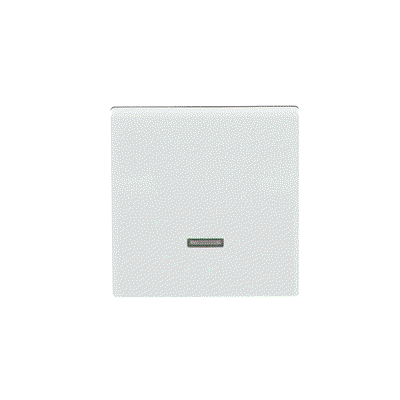 Bedienelement für Schalter/Dimmer Einzeltaster mit Glimmlampe studioweiß -
