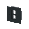 Zentralscheibe mit Tragring Modular-Jack 2-fach Busch-art linear®   