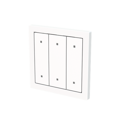 Wippe für Elektroniktaster 3-fach mit transparenten Kalotten Busch-art linear® 