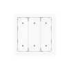 Wippe für Elektroniktaster 3-fach mit transparenten Kalotten Busch-art linear® 