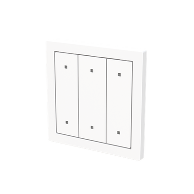 Wippe für Elektroniktaster 3-fach mit transparenten Kalotten Busch-art linear® 