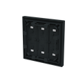 Wippe für Elektroniktaster 3-fach mit transparenten Kalotten Busch-art linear®