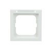 Abdeckrahmen mit Sichtfenster mit Beschriftungsfeld 1-fach studioweiß - future®