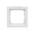 Abdeckrahmen mit Sichtfenster mit Beschriftungsfeld 1-fach studioweiß - future®