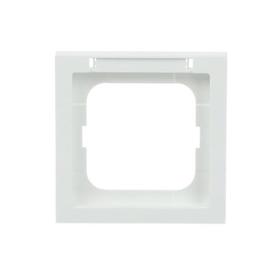 Abdeckrahmen mit Sichtfenster mit Beschriftungsfeld 1-fach studioweiß - future®