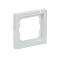 Abdeckrahmen mit Sichtfenster mit Beschriftungsfeld 1-fach studioweiß - future®
