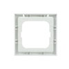 Abdeckrahmen mit Sichtfenster mit Beschriftungsfeld 1-fach studioweiß - future®