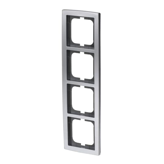 Abdeckrahmen 4-fach chrom matt - solo® – Bild 4 von 4