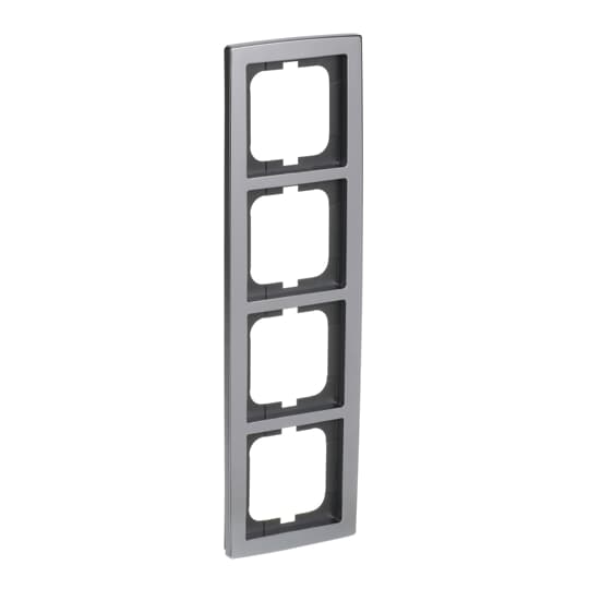 Abdeckrahmen 4-fach chrom matt - solo® – Bild 3 von 4