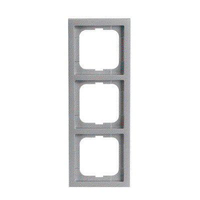 Abdeckrahmen 3-fach alusilber - future® linear   