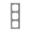 Abdeckrahmen 3-fach alusilber - future® linear   