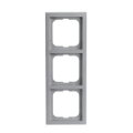 Abdeckrahmen 3-fach alusilber - future® linear