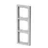 Abdeckrahmen 3-fach alusilber - future® linear   