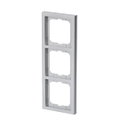 Abdeckrahmen 3-fach alusilber - future® linear