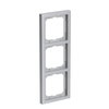 Abdeckrahmen 3-fach alusilber - future® linear   