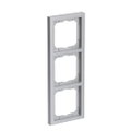 Abdeckrahmen 3-fach alusilber - future® linear
