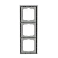 Abdeckrahmen 3-fach alusilber - future® linear