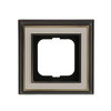 Abdeckrahmen 1-fach Messing antik elfenbeinweiß - Busch-dynasty®   