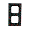 Abdeckrahmen 2-fach schwarz matt - Busch-axcent® pur   