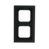 Abdeckrahmen 2-fach schwarz matt - Busch-axcent® pur   