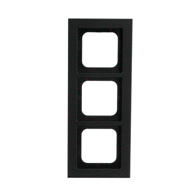 Abdeckrahmen 3-fach schwarz matt - Busch-axcent® pur   