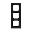 Abdeckrahmen 3-fach schwarz matt - Busch-axcent® pur   
