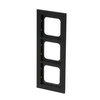 Abdeckrahmen 3-fach schwarz matt - Busch-axcent® pur   