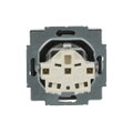 SCHUKO® Steckdosen-Einsatz Safety+ edelstahl - pur edelstahl