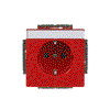 SCHUKO® Steckdosen-Einsatz Safety+ mit Beschriftungsfeld rot - Plattform 63