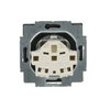 SCHUKO® Steckdosen-Einsatz Safety+ ohne Spreize edelstahl - pur edelstahl