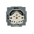 SCHUKO® Steckdosen-Einsatz Safety+ ohne Spreize edelstahl - pur edelstahl