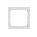 Zwischenring 50x50 mm Kommunikations-Steckverbinder studioweiß - Plattform 63