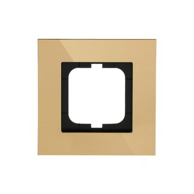 Abdeckrahmen 1-fach gold - carat®   
