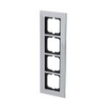 Abdeckrahmen 4-fach chrom - carat®   
