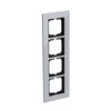 Abdeckrahmen 4-fach chrom - carat®   