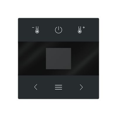 Zentralscheibe für Raumtemperaturregler mit Display Bluetooth Busch-art linear®