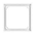 Zwischenring 50x50 mm Kommunikations-Steckverbinder studioweiß - Plattform 63