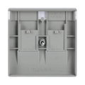 Zentralscheibe mit Beschriftungsfeld Modular-Jack-Einsatz, Keystone 2-fach