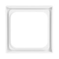 Zwischenring 50x50 mm Kommunikations-Steckverbinder studioweiß matt -