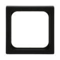 Zwischenring 50x50 mm Kommunikations-Steckverbinder schwarz matt - Plattform 63