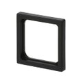 Zwischenring 50x50 mm Kommunikations-Steckverbinder schwarz matt - Plattform 63