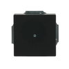 Zentralscheibe für Leitungsauslass 1-fach mit Tragring schwarz matt - Plattform